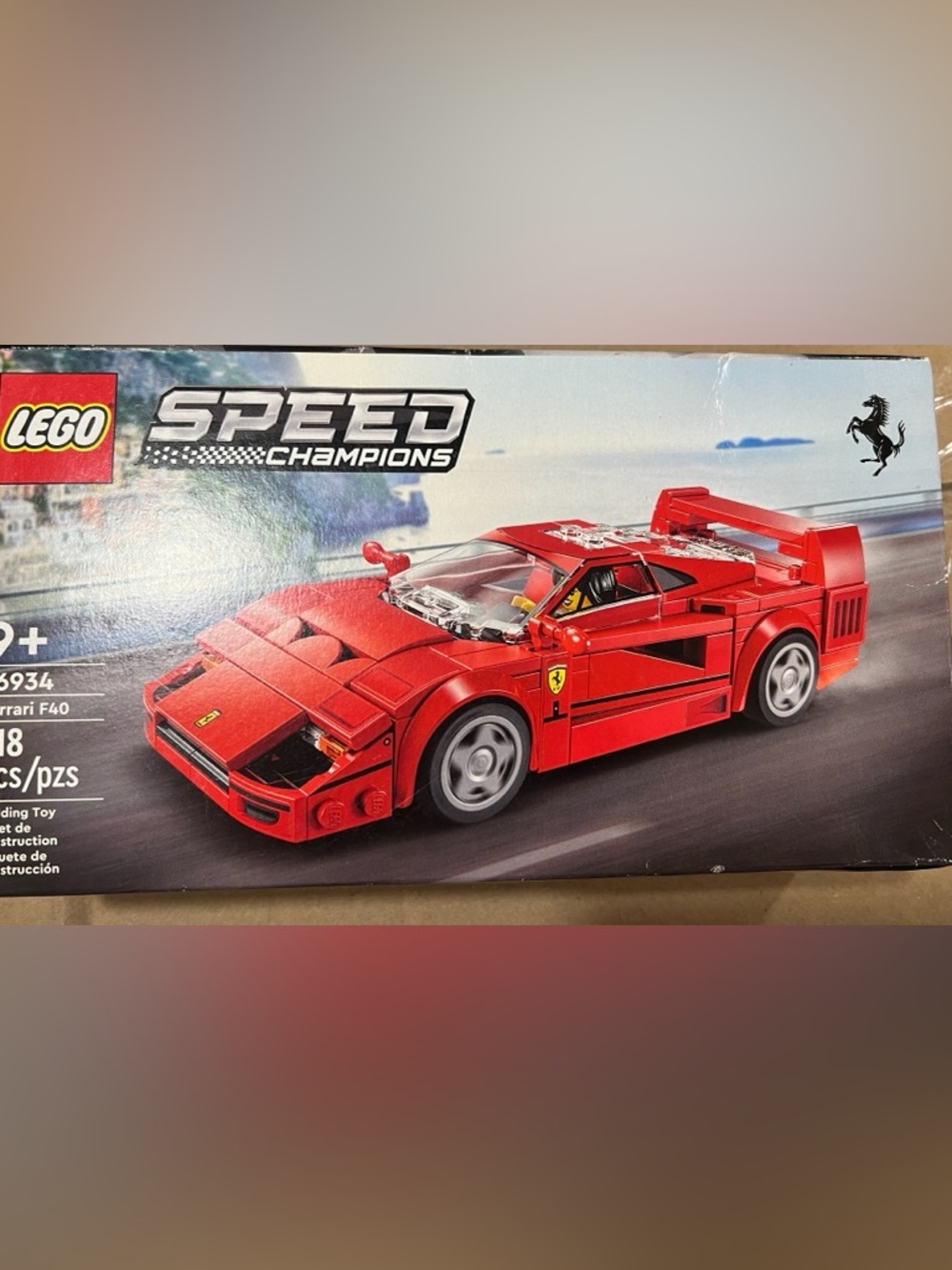 Lego Speed Champions Red Ferrari F40 Model
